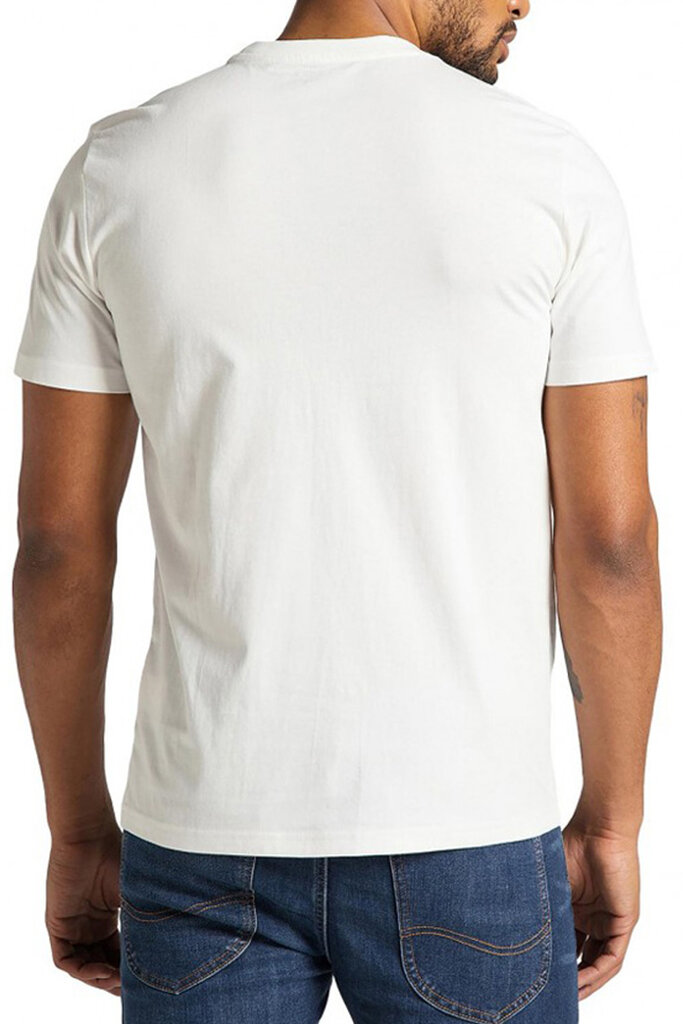 Marškinėliai vyrams Lee L64AFQMK, balti цена и информация | Vyriški marškinėliai | pigu.lt