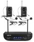 Skaitmeninis kanalų belaidžio mikrofono rinkinys Vonyx WM82B UHF 2 kaina ir informacija | Mikrofonai | pigu.lt