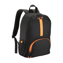 Nešiojamojo kompiuterio kuprinė Mmyts, juoda / oranžinė kaina ir informacija | Kuprinės ir krepšiai | pigu.lt