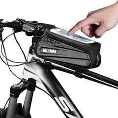Универсальный держатель телефона на велосипед WILDMAN ES3 1L 4"- 7", черный цена и информация | Forever Видеокамеры и аксессуары | pigu.lt
