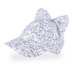 TuTu шапка с козырьком для девочек, белая цена и информация | Шапки, перчатки, шарфы для девочек | pigu.lt