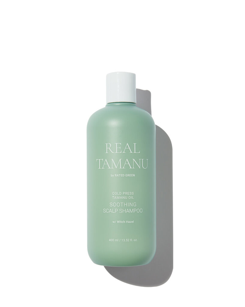 Raminantis galvos odą šampūnas Rated Green Real Tamanu Oil, 400 ml kaina ir informacija | Šampūnai | pigu.lt