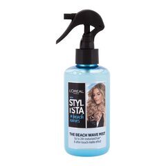 Druskos dulksna garbanų formavimui Loreal Stylista The Beach Wave Mist, 200 ml kaina ir informacija | Plaukų formavimo priemonės | pigu.lt