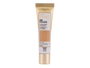 Tonuojantis kremas brandžiai odai Loreal Age Perfect BB Cover SPF50, 05 Medium sand, 30 ml kaina ir informacija | Makiažo pagrindai, pudros | pigu.lt