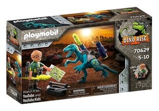 70629 PLAYMOBIL® Dino Rise, Deinonychus: Pasiruošęs mūšiui kaina ir informacija | Konstruktoriai ir kaladėlės | pigu.lt