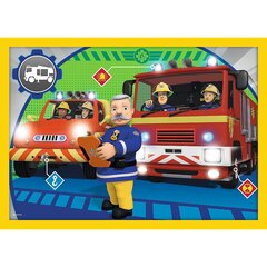 Комплект пазлов TREFL FIREMAN SAM 4в1 Пожарник Сэм цена и информация | Пазлы | pigu.lt