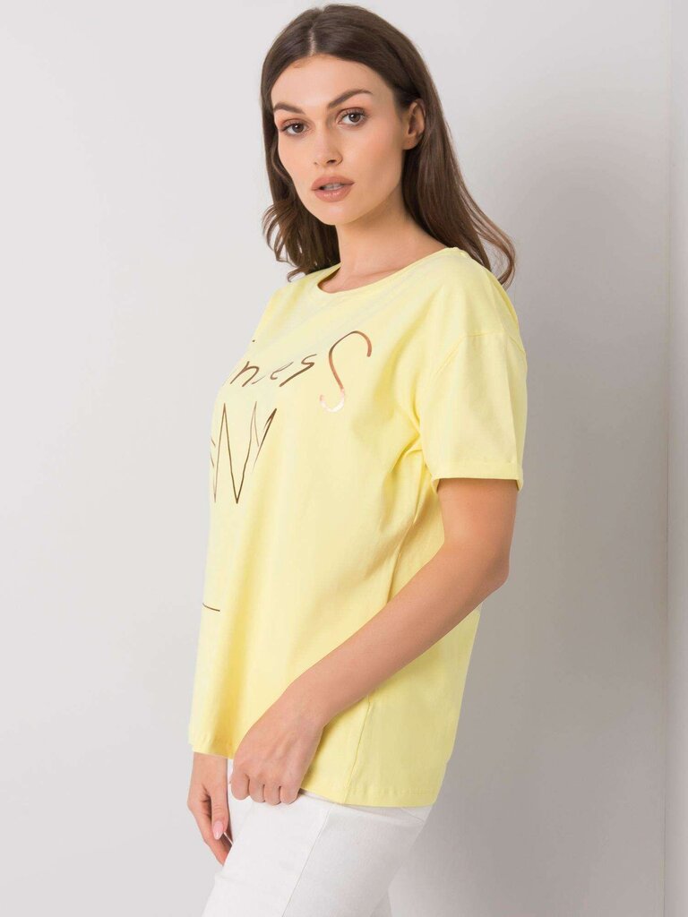Marškinėliai moterims Aosta 292007712, geltoni kaina ir informacija | Marškinėliai moterims | pigu.lt