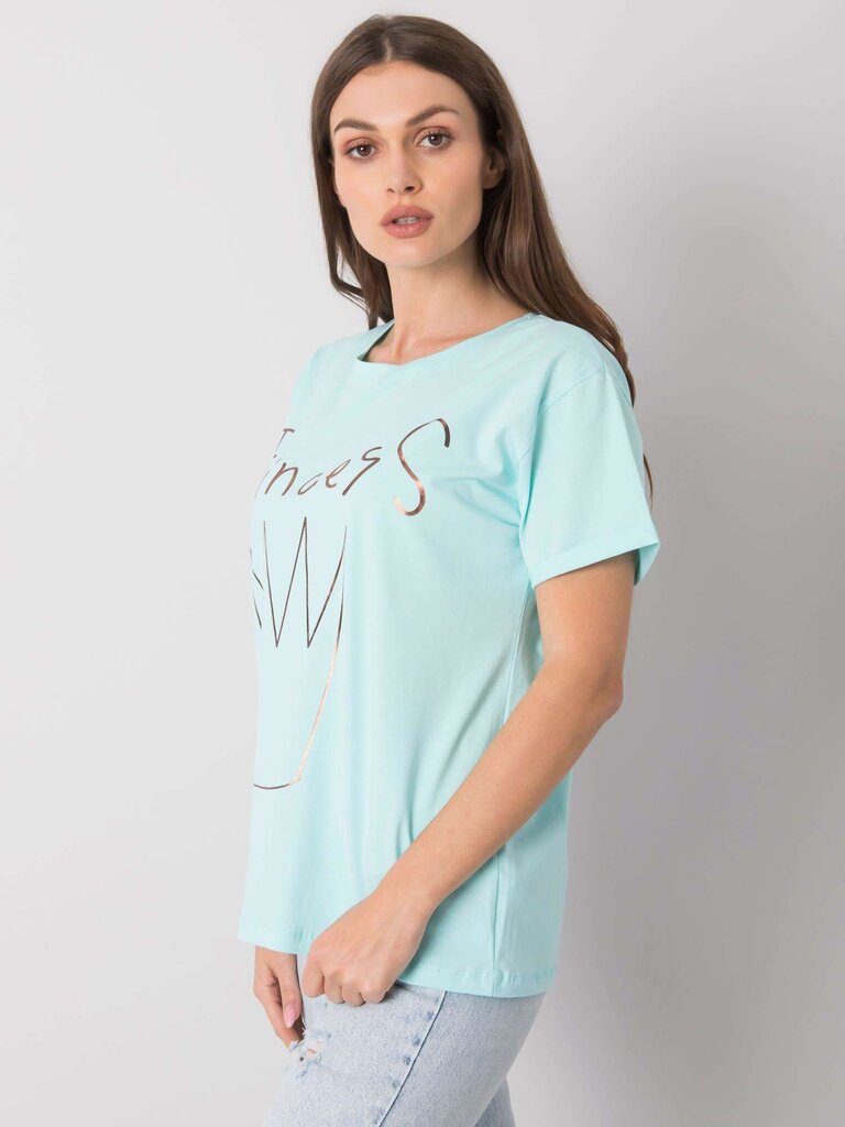 Marškinėliai moterims Aosta 292007765, mėlyni kaina ir informacija | Marškinėliai moterims | pigu.lt