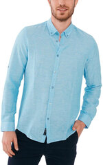 MCL Рубашки Blue 32431/TURKUAZ/3XL цена и информация | Мужские рубашки | pigu.lt