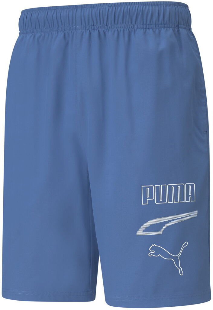 Šortai vyrams Puma Rebel Woven Shorts Blue 586905 13/S, mėlyni kaina ir informacija | Sportinė apranga vyrams | pigu.lt