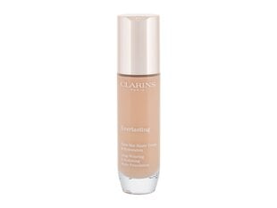 Clarins Everlasting Foundation тональный крем 30 мл, 108,5W Cashew цена и информация | Пудры, базы под макияж | pigu.lt