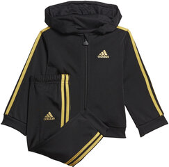 Sportinis kostiumas vaikams Adidas I Shiny 49 Jog GM8965, juodas kaina ir informacija | Komplektai berniukams | pigu.lt