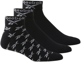 Kojinės vyrams Reebok Cl Fo Ankle Sock 3P GG6675, juodos kaina ir informacija | Vyriškos kojinės | pigu.lt