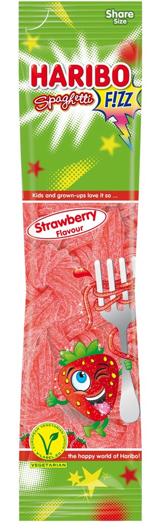 Guminukai Haribo Spaghetti Strawberry Flavour, 200g kaina ir informacija | Saldumynai | pigu.lt
