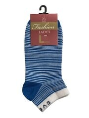 Trumpos dryžuotos kojinės moterims, mėlynos kaina ir informacija | Moteriškos kojinės | pigu.lt