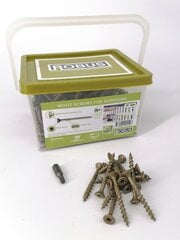 Medsraigčiai lauko darbams, torx, C3, 5.0 x 40 /24, 250 vnt. + torx galvutė dovanų kaina ir informacija | Tvirtinimo detalės | pigu.lt