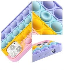 Hallo POP IT силиконовый чехол для Apple iPhone 12 Pro Max, Фиолетовый-Зелёный цена и информация | Чехлы для телефонов | pigu.lt