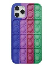 Hallo POP IT, skirtas Apple iPhone 12 Pro Max, violetinis/žalias kaina ir informacija | Telefono dėklai | pigu.lt