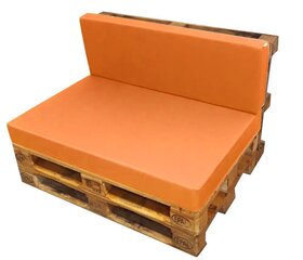 Atlošo pagalvė paletei Wood Garden, oranžinė kaina ir informacija | Pagalvės, užvalkalai, apsaugos | pigu.lt