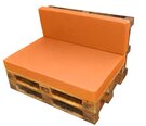 Atlošo pagalvė paletei Wood Garden, oranžinė