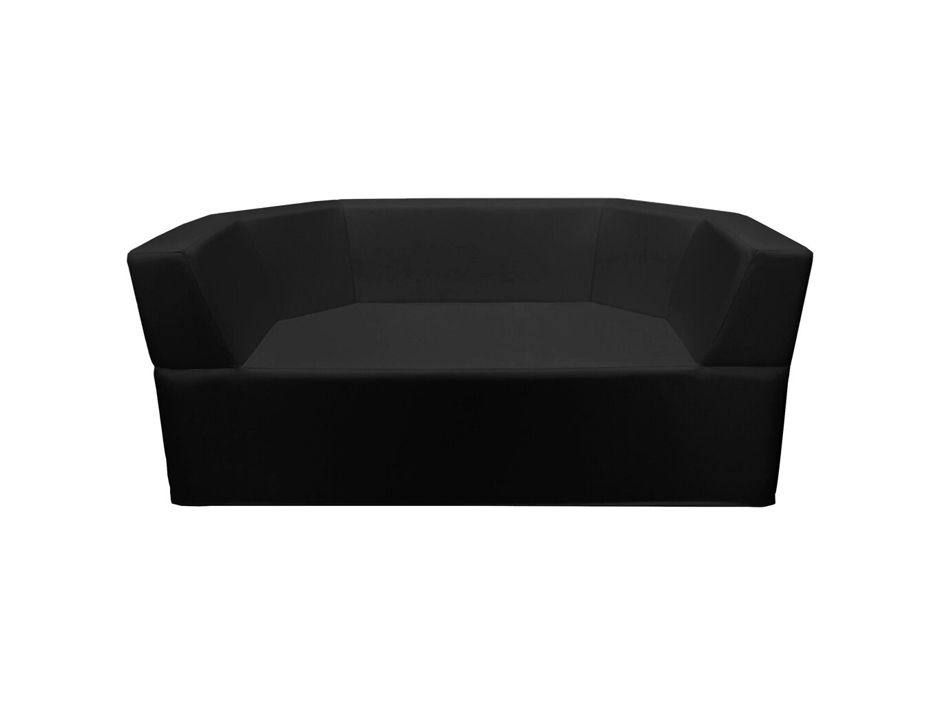 Sofa Wood Garden Catania 156 Premium, juoda kaina ir informacija | Lauko kėdės, foteliai, pufai | pigu.lt