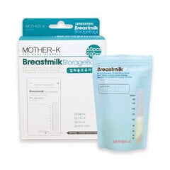 Mamos pieno saugojimo maišeliai Mother-K 200 ml, 30 vnt. kaina ir informacija | Kūdikių indai, indeliai pienui ir įrankiai | pigu.lt