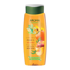 Aroma Peach & Persimmon смягчающий гель для душа , 400ml цена и информация | Масла, гели для душа | pigu.lt