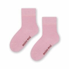 Детские носки из шерсти мериноса, розовые цена и информация | Steven Одежда, обувь и аксессуары | pigu.lt