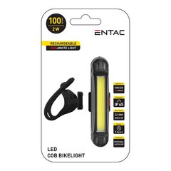 Аккумуляторный велосипедный фонарь Entac LED 2W USB цена и информация | Велосипедные фонари, отражатели | pigu.lt