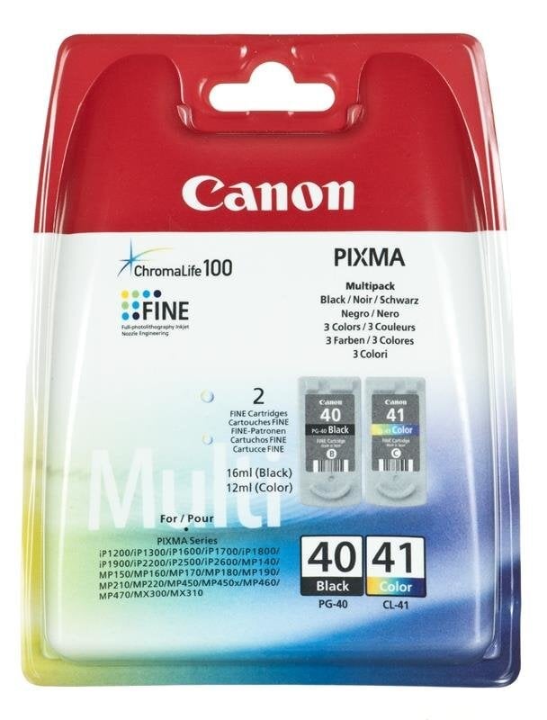 CANON PG-40/CL-41 Multi Pack (2 cartridges) kaina ir informacija | Kasetės rašaliniams spausdintuvams | pigu.lt