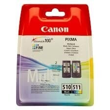 CANON PG-510 Ink black / CL-511 Ink Color MultiPack MX360 kaina ir informacija | Kasetės rašaliniams spausdintuvams | pigu.lt