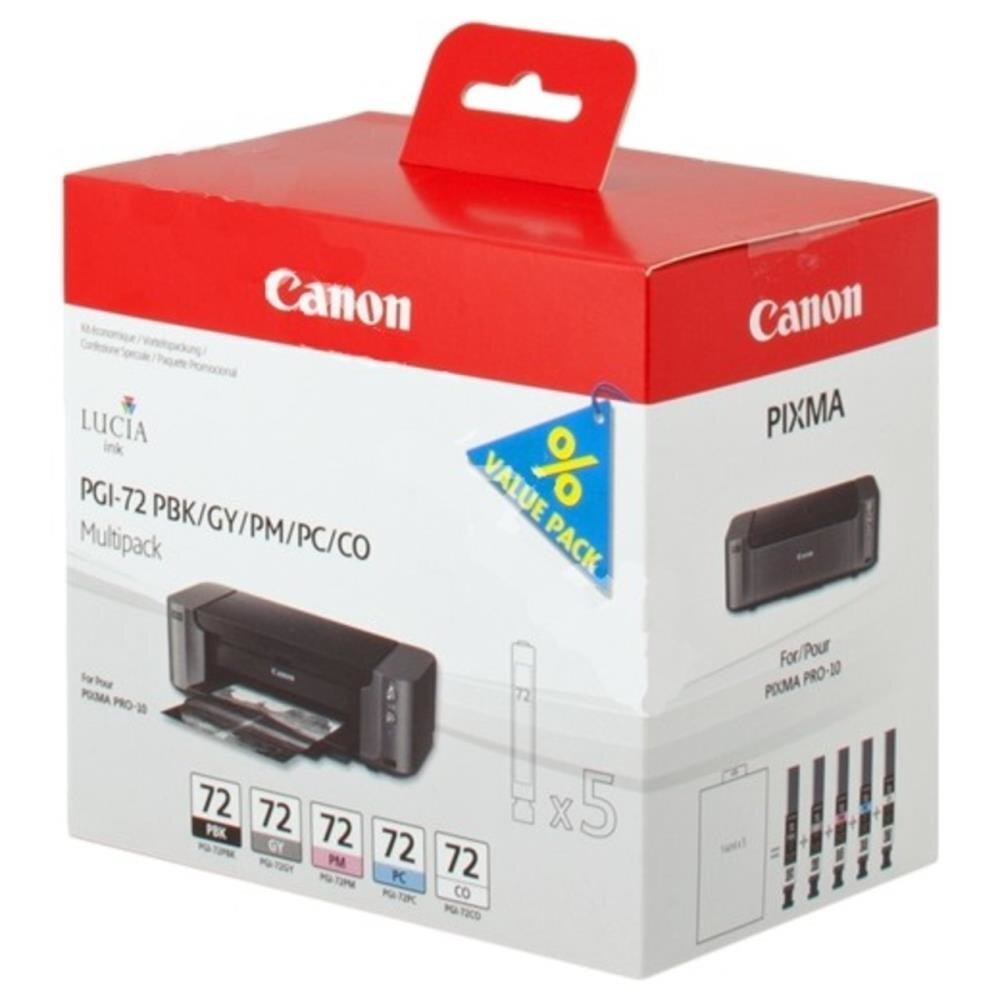 CANON PGI-72 PBK/GY/PM/PC/CO цена и информация | Kasetės rašaliniams spausdintuvams | pigu.lt