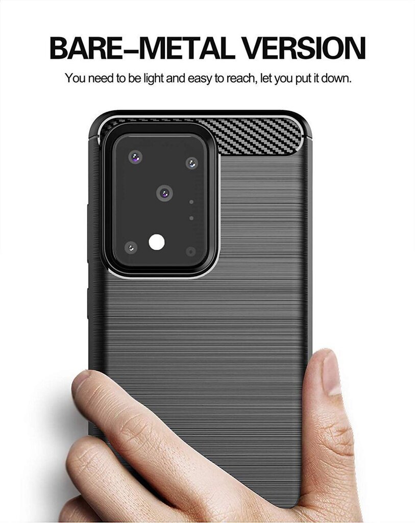 Fusion trust, skirtas Samsung A125 Galaxy A12, juodas kaina ir informacija | Telefono dėklai | pigu.lt