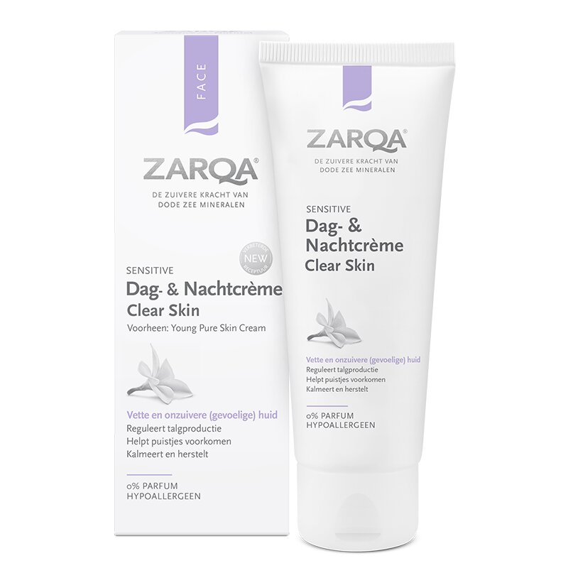 Kremas Zarqa Clear Skin Day & Night Cream, 75 ml kaina ir informacija | Veido kremai | pigu.lt