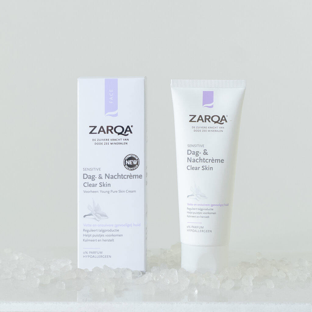 Kremas Zarqa Clear Skin Day & Night Cream, 75 ml kaina ir informacija | Veido kremai | pigu.lt