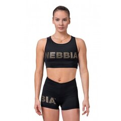 Palaidinė moterims Nebbia Gold Mesh 830, juoda цена и информация | Спортивная одежда для женщин | pigu.lt