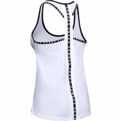 Sportiniai marškinėliai moterims Under Armour Knockout UA1351596, balti kaina ir informacija | Sportinė apranga moterims | pigu.lt