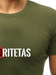 Marškinėliai vyrams Autoritetas JS/712005-43401-XXL, žali kaina ir informacija | Vyriški marškinėliai | pigu.lt