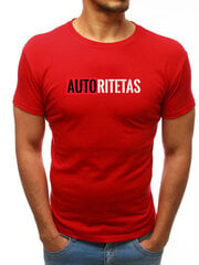 Marškinėliai vyrams Autoritetas JS/712005-43409-XXL, raudoni kaina ir informacija | Vyriški marškinėliai | pigu.lt