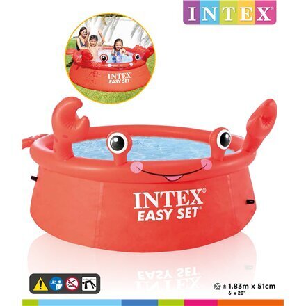 Pripučiamas baseinas Intex Easy Set 26100NP 183x51 cm kaina ir informacija | Baseinai | pigu.lt