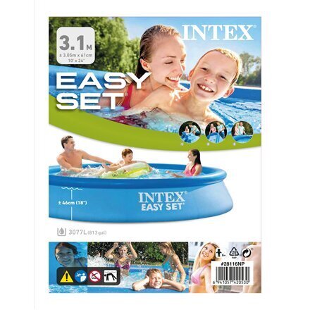 Baseinas Intex Easy Set 305x61 cm, be filtro цена и информация | Baseinai | pigu.lt