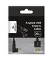 CABLE USB2 TO USB-C ANGLED/CC-USB2-AMCML-0.2M GEMBIRD kaina ir informacija | Laidai telefonams | pigu.lt