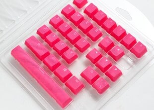 Ducky Rubber Keycap Set | 31vnt, Cosmic Pink kaina ir informacija | Klaviatūros | pigu.lt