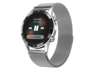 Garett Gentleman GT Silver Steel kaina ir informacija | Išmanieji laikrodžiai (smartwatch) | pigu.lt