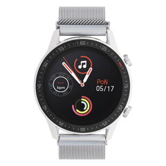 Garett Gentleman GT Silver Steel kaina ir informacija | Išmanieji laikrodžiai (smartwatch) | pigu.lt