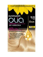 Стойкая краска для волос на масляной основе без аммиака Garnier Olia, 10.32 цена и информация | Краска для волос | pigu.lt