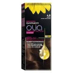 Стойкая краска для волос на масляной основе без аммиака Garnier Olia, 4.8 Mocha цена и информация | Краска для волос | pigu.lt