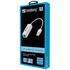 Sandberg 133-78 Преобразователь USB в сеть цена и информация | Кабели и провода | pigu.lt