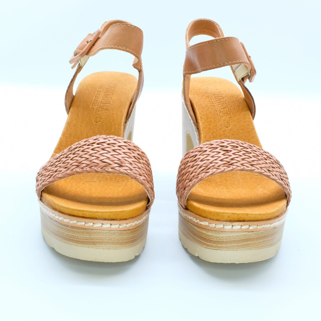 Aukštakulniai batai moterims 2302225141, smėlio kaina ir informacija | Bateliai moterims  | pigu.lt