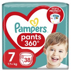 Sauskelnės-kelnaitės PAMPERS Pants Jumbo Pack 7 dydis (17+ kg), 38 vnt. цена и информация | Подгузники | pigu.lt